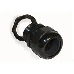 Conector glándula nylon negro cuerda 3/4"
