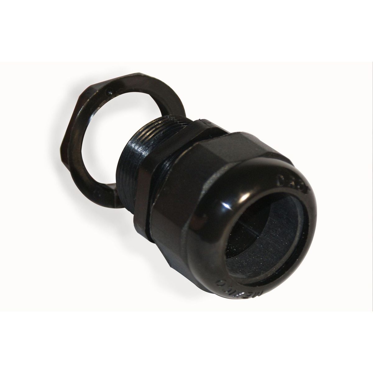 Drof - Conector glándula nylon negro cuerda 1/2"