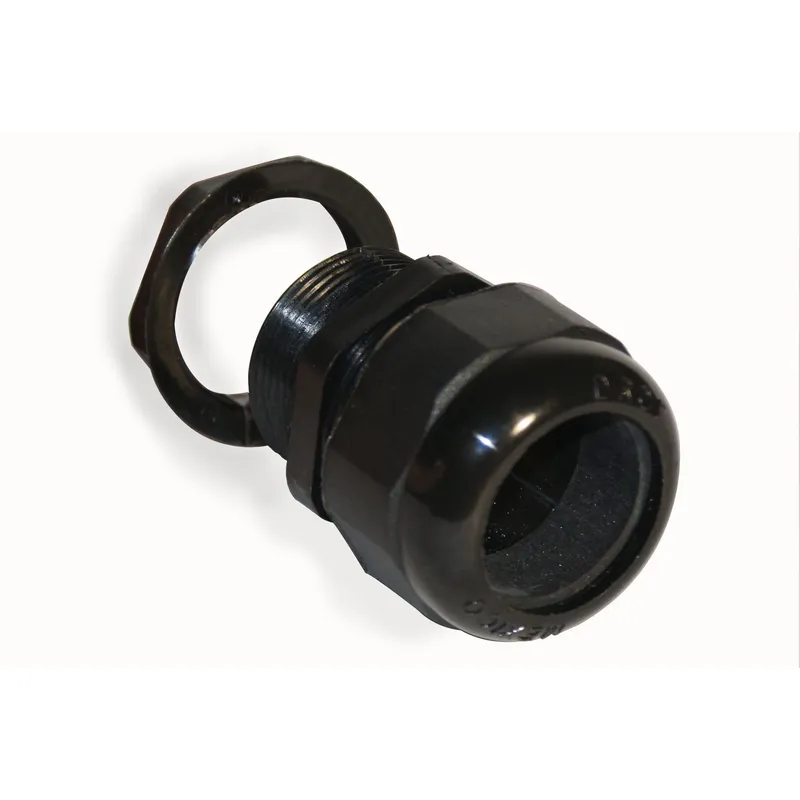 Drof - Conector glándula nylon negro cuerda 1/2"