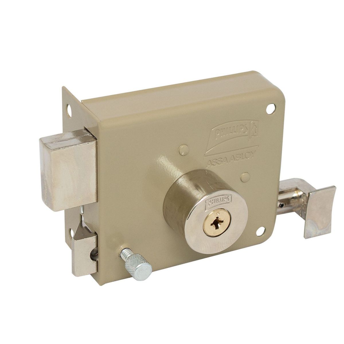 Philips - Cerradura Sobreponer X-720 Izquierda Beige