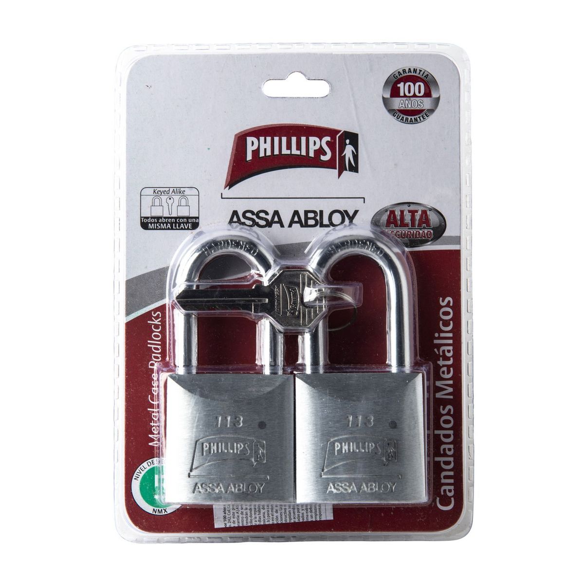 Philips - Candado 113 Metálico