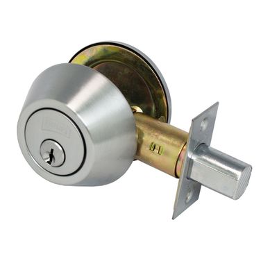 Cerrojo Llave Llave Cromo Mate Blister