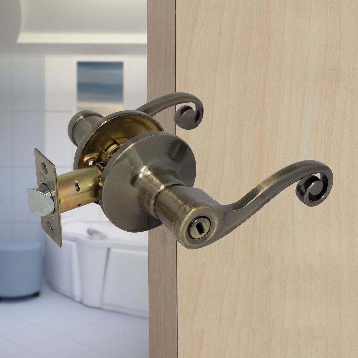 Philips - Manija para Baño Latón Antiguo