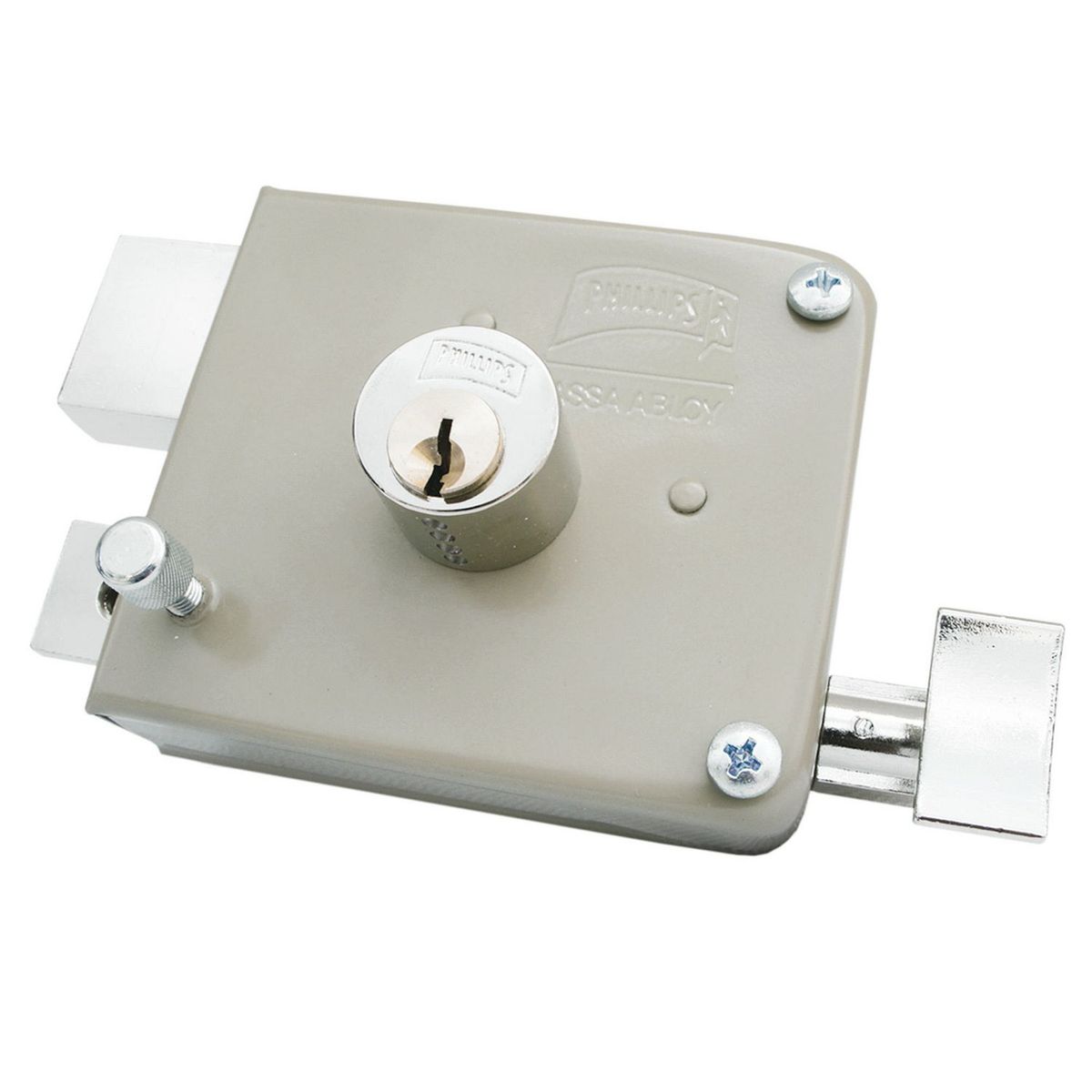 Philips - Cerradura de Sobreponer Clásica 715 Izq. Beige