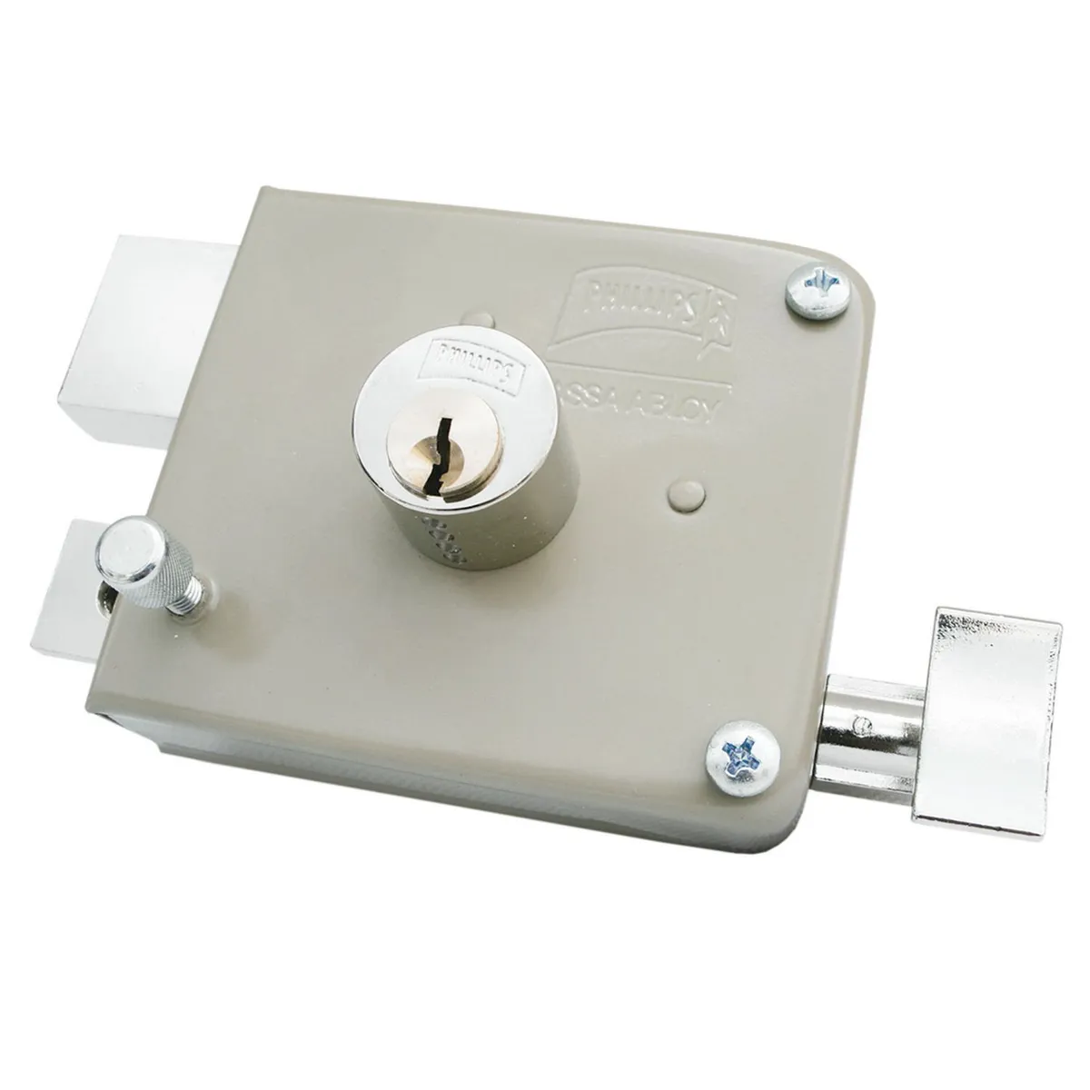 Philips - Cerradura de Sobreponer Clásica 715 Izq. Beige