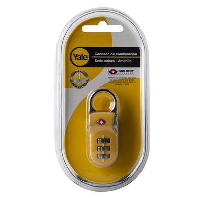 Candado de Combinacion Yale Amarillo