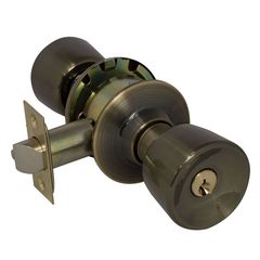 Cerradura Pomo para Recámara Latón Antiguo