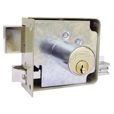 Cerradura de Sobreponer 715 Derecha Beige