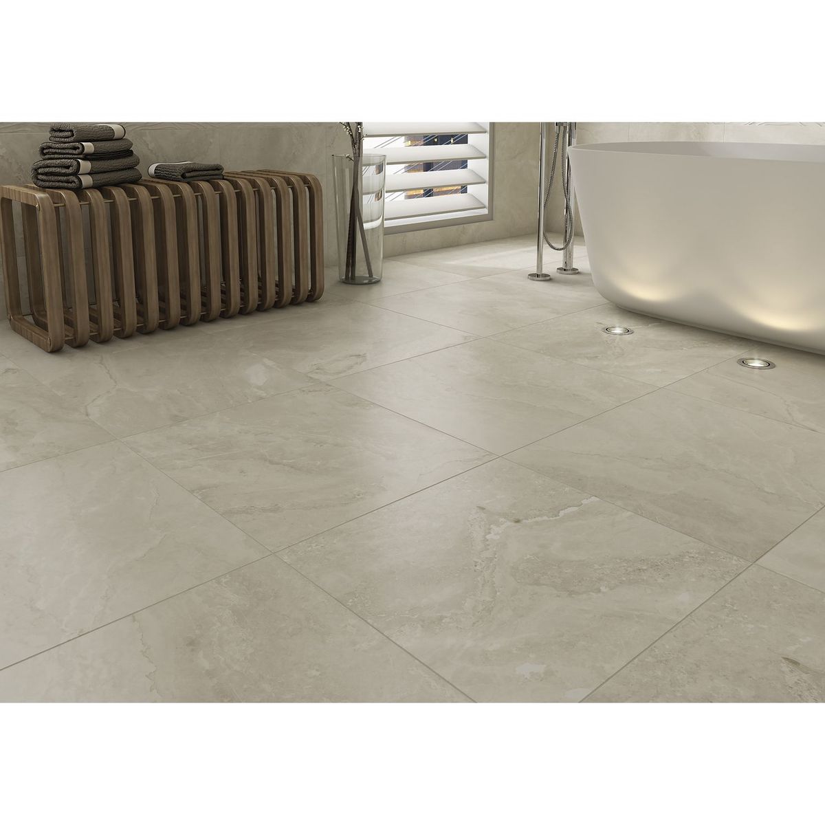 Porcelanite - Piso Ceramico Bouvet fd beige 60X60 cm