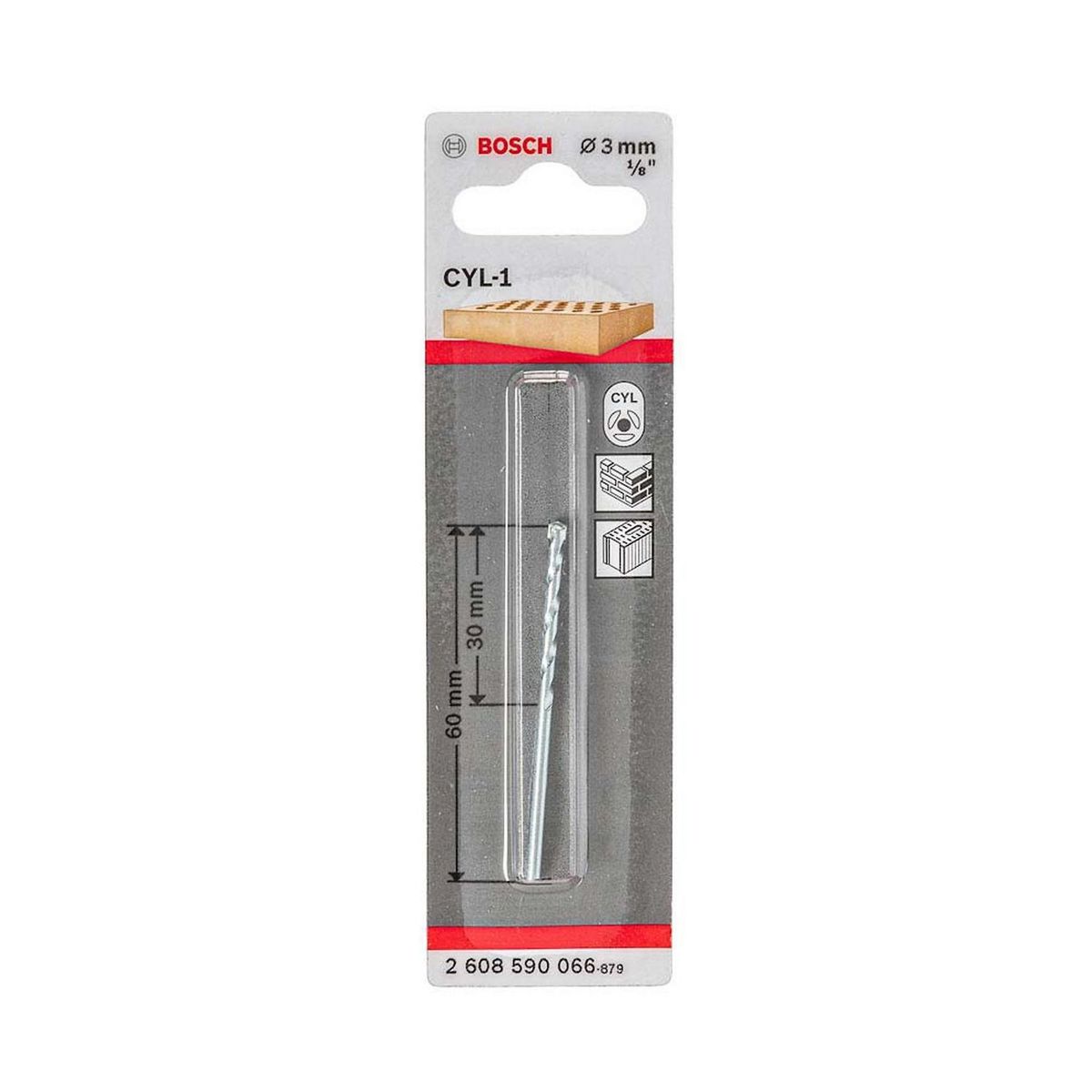 Broca cyl -1 1/8"x2 1/2" marca BOSCH, marca Bosch - Foto Principal