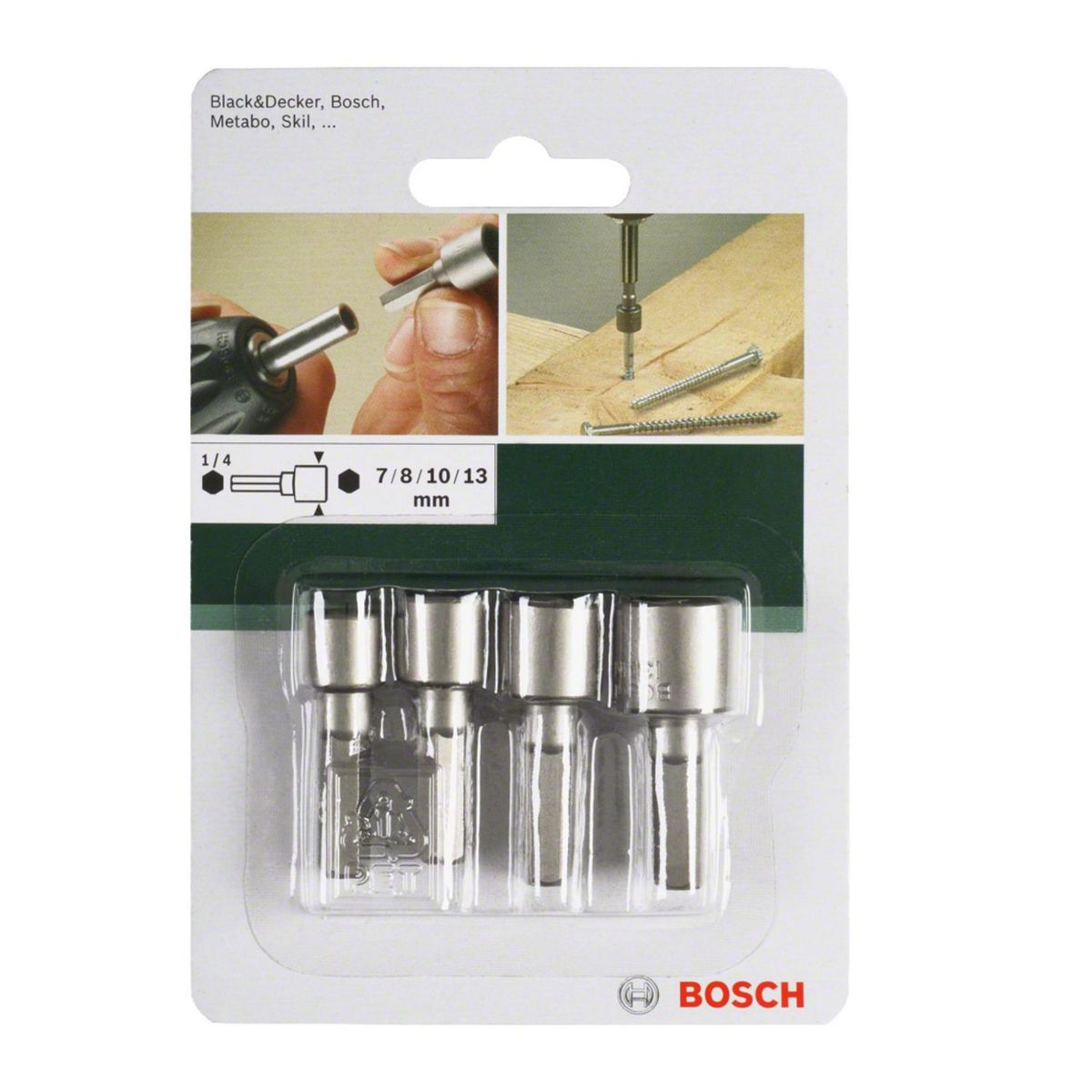 Bosch - Set 4 dados (7,8,10,13) marca BOSCH