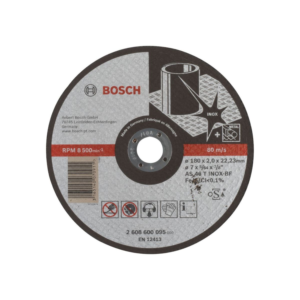Bosch - Disco abr corte inox 7"x5/64" marca BOSCH