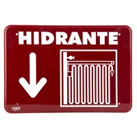 Señal  placa rígida autoadherible 22.8 x 15. 2 cm