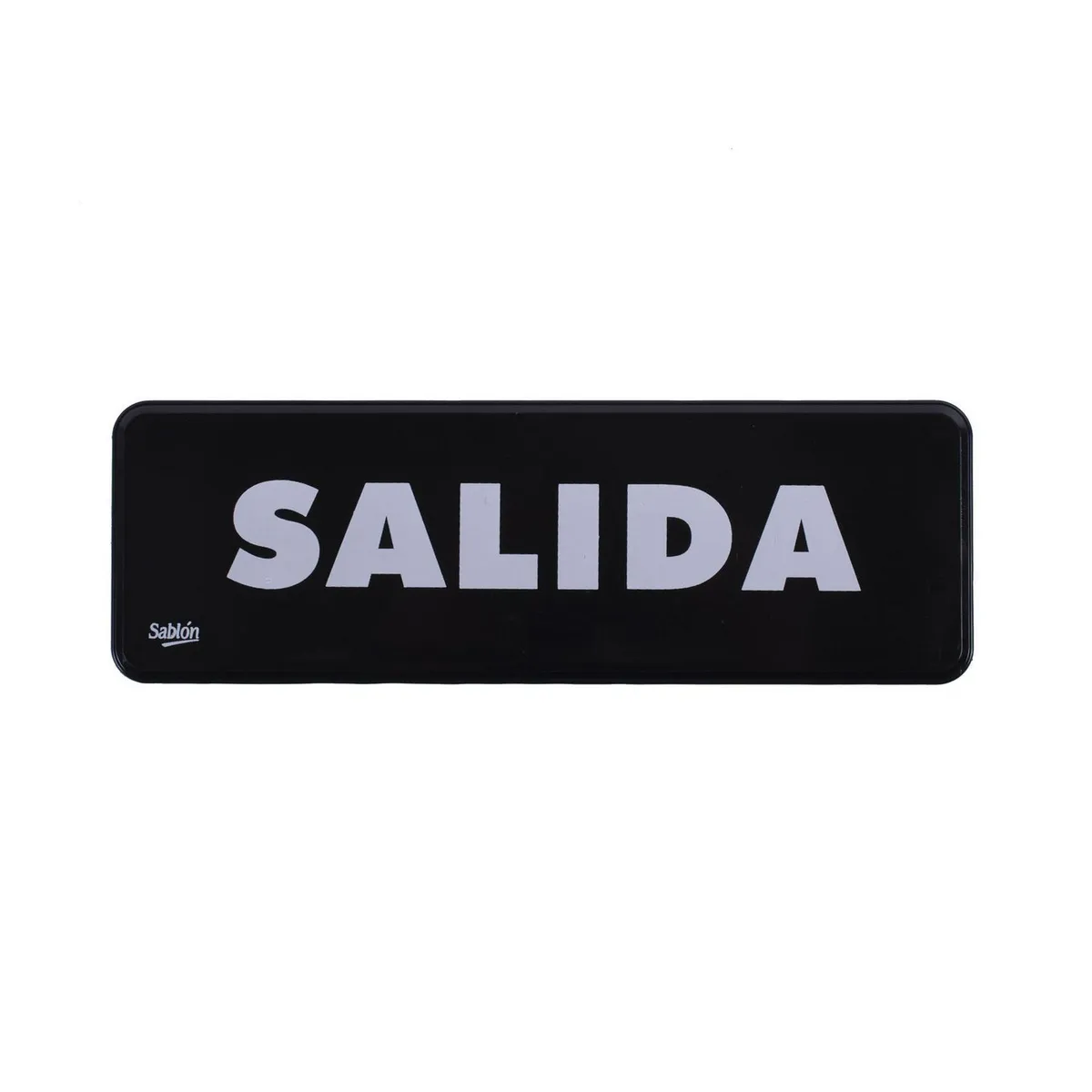 Acrilicos Sablon - Señal "salida" placa rígida autoadherible 23 x 7.5 cm
