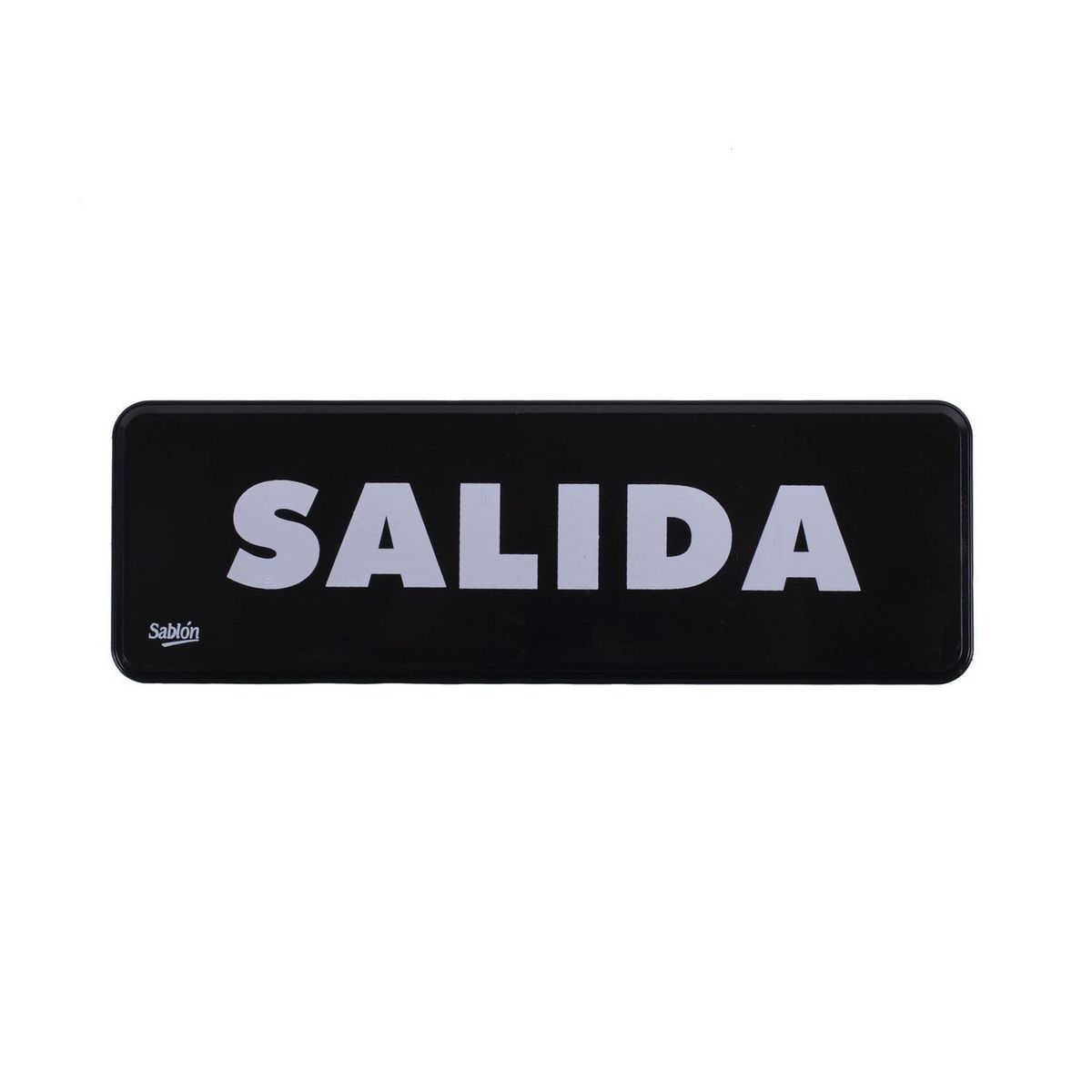 Acrilicos Sablon - Señal "salida" placa rígida autoadherible 23 x 7.5 cm