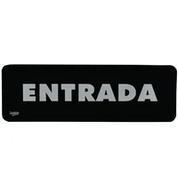 Señal "entrada" placa rígida autoadherible 23 x 7. 5 cm