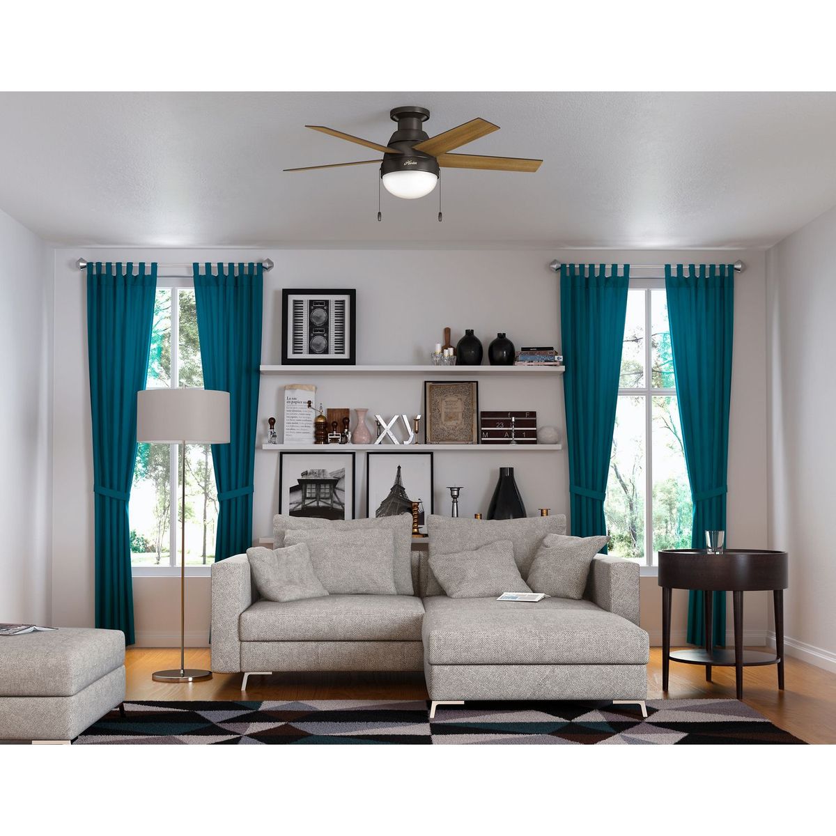 Hunter - Ventilador 46" Anslee 5aspas bronce