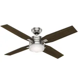 Ventilador de Techo Mercado 4 Aspas y 1 Luz de 50" Café