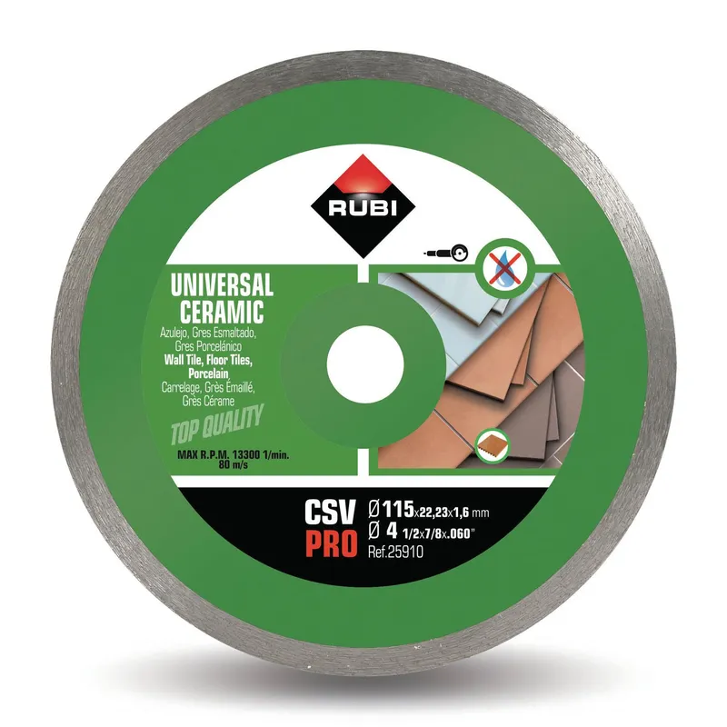 Rubi - Disco CSV 115 Pro para cerámica