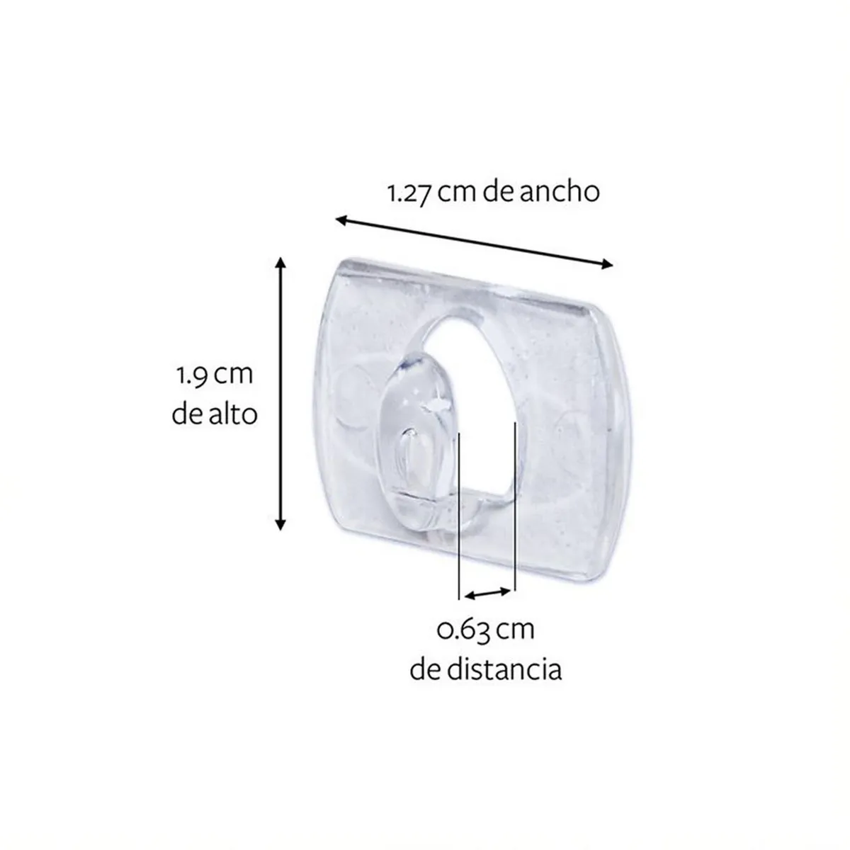 Mini Ganchos Decorativos transparentes 20 piezas, marca Command - Foto 2