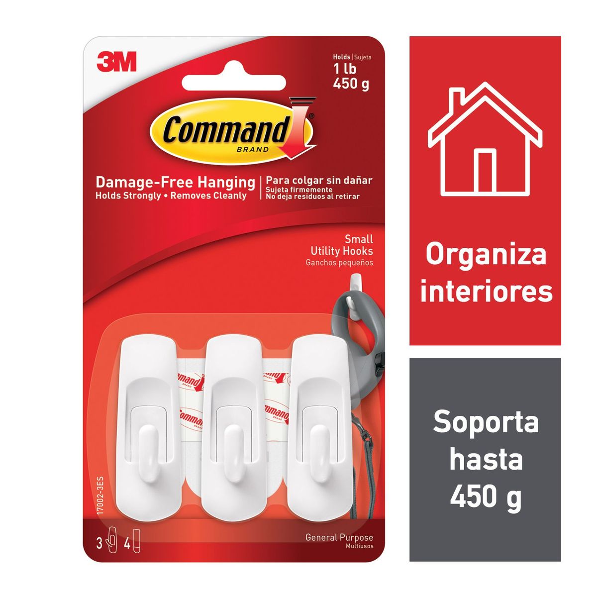 Command Gancho Uso General, Pequeño, marca Command - Foto Principal