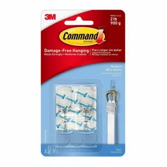 Command Ganchos Transparentes Medianos