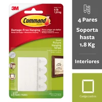 Tiras para colgar cuadros blanco