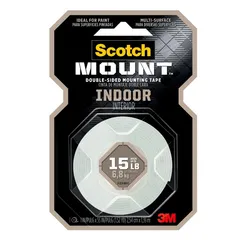 Cinta de empaque montaje interior Scotch, 1 rollo de 25.4mm x 1.39m