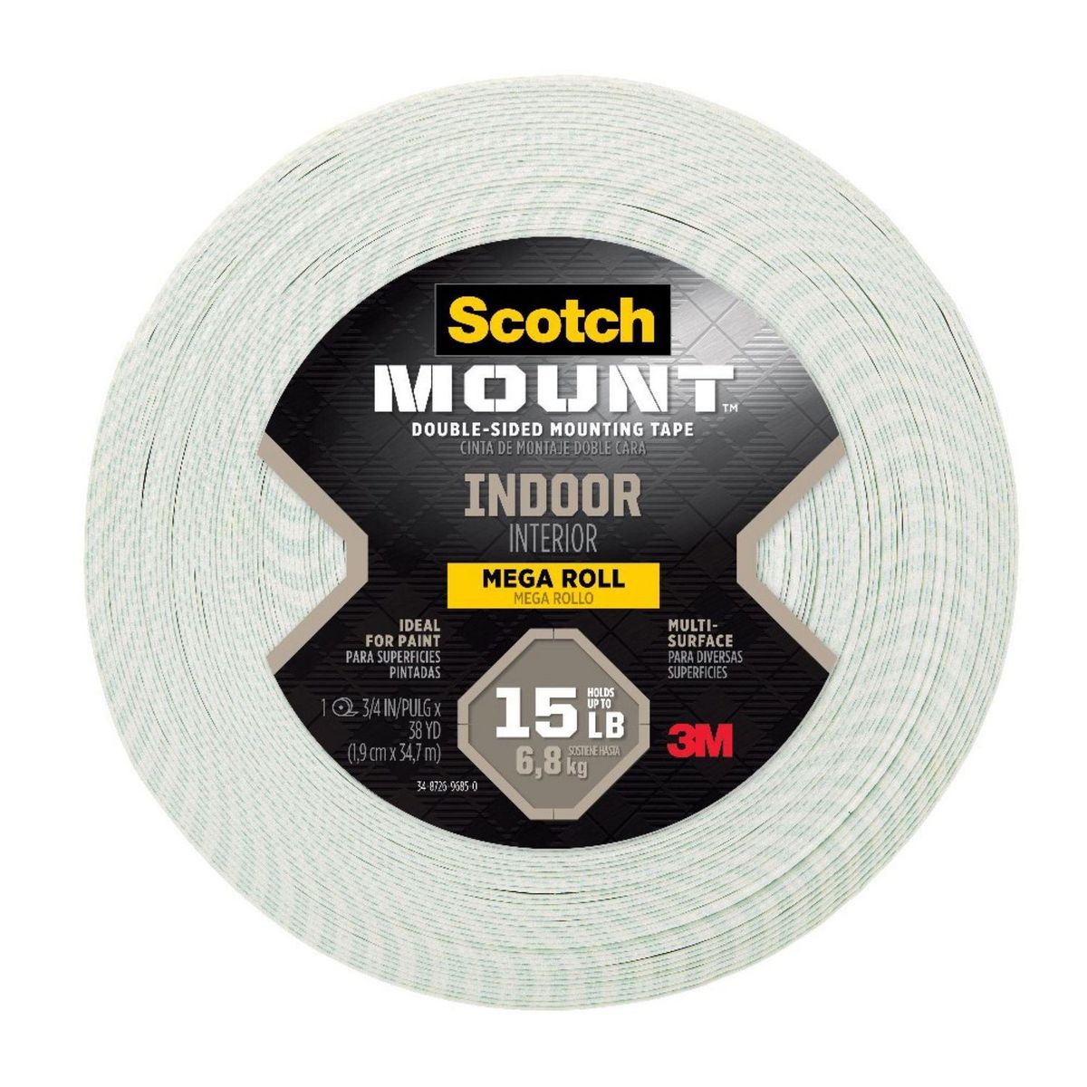 Cinta Doble Cara para Interiores, 1 Rollo, marca 3M - Foto Principal