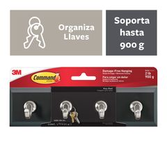 Colgador de Llaves Command™ Negro, Pequeño