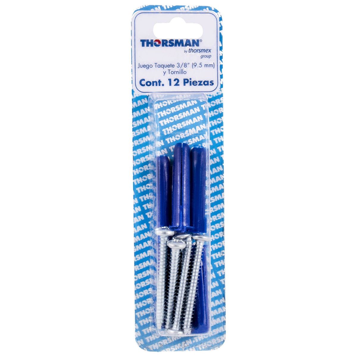 Thorsmex - Kit taquete y tornillo 12 pzas