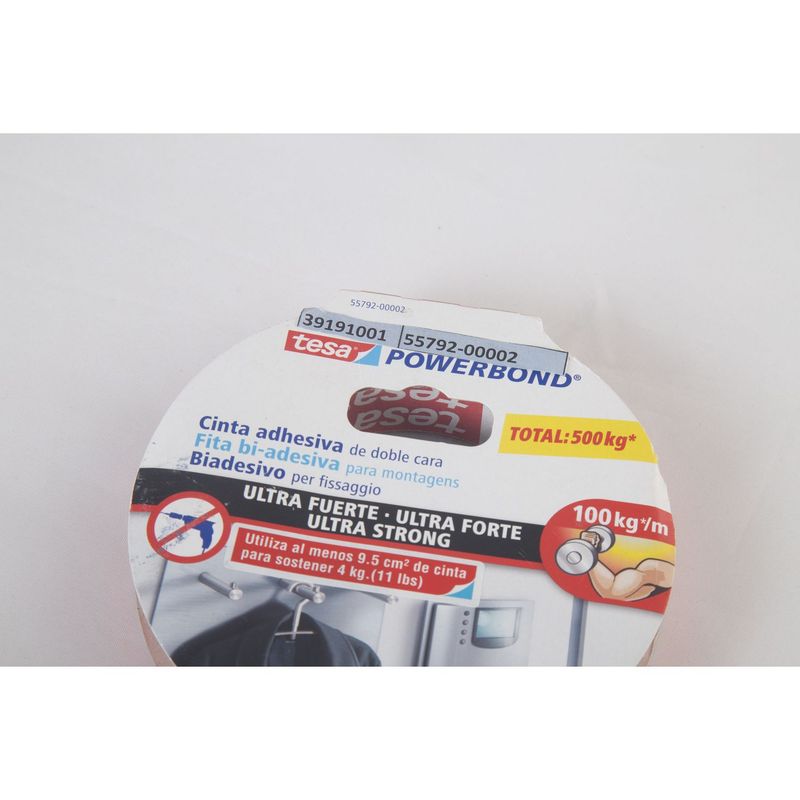 Tesa - Cinta de montaje doble cara ultra strong 19 mm x 5 m