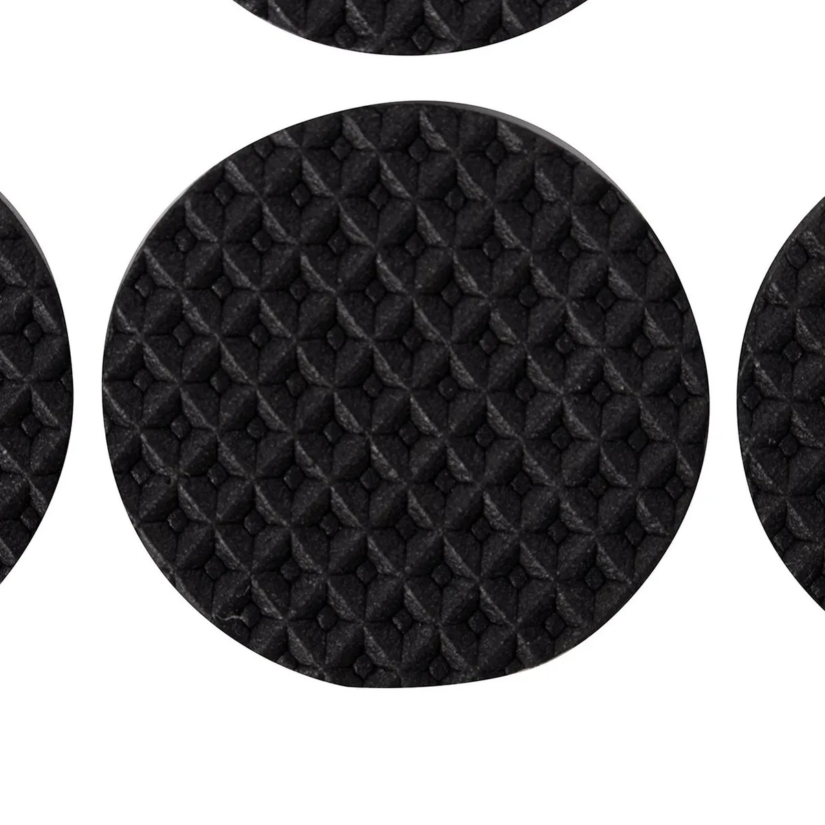 Tesa - Protector caucho antideslizante negro 30 mm x 6 piezas