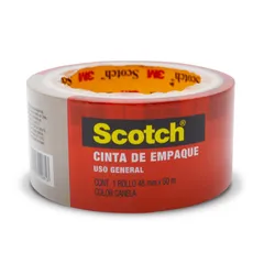 Cinta de Empaque Scotch, Canela 4.8 cm X 50 m, 1 Rollo