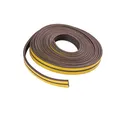 Perfil flexible E para sellado de ventana 10 m x 9 mm x 4 mm café