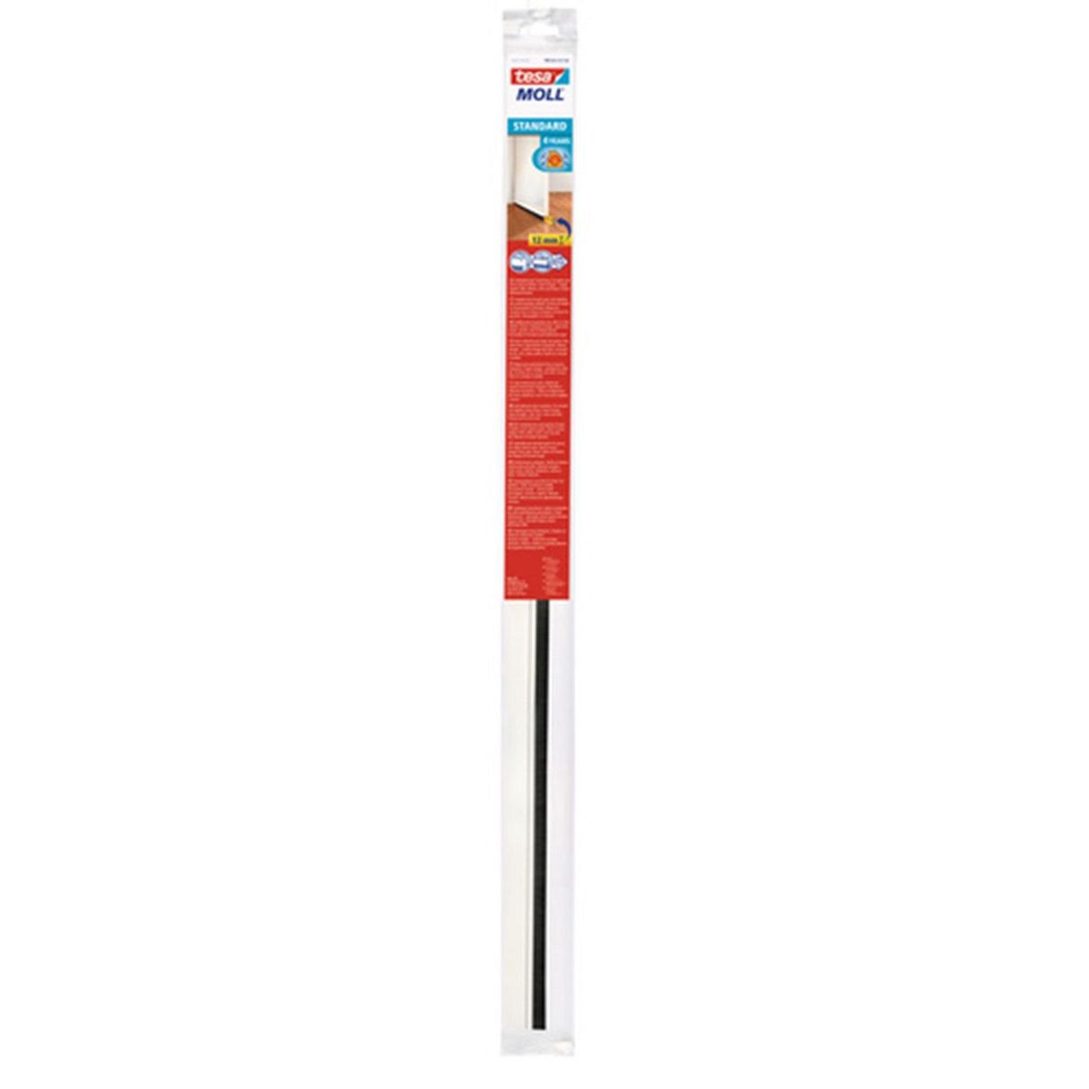 Perfil rígido bajo puertas 1 m x 37 mm blanco, marca Tesa - Foto 2