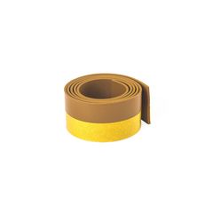Perfil flexible bajo puertas 1 m x 38 mm café
