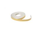 Perfil flexible E para sellado de ventana 10 m x 9 mm x 4 mm blanco
