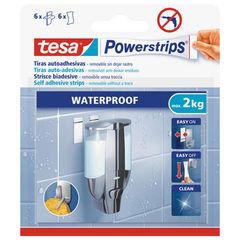 Tiras adhesivas removibles resistentes al agua 6 piezas