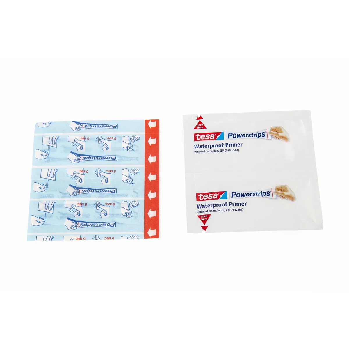 Tesa - Tiras adhesivas removibles resistentes al agua 6 piezas