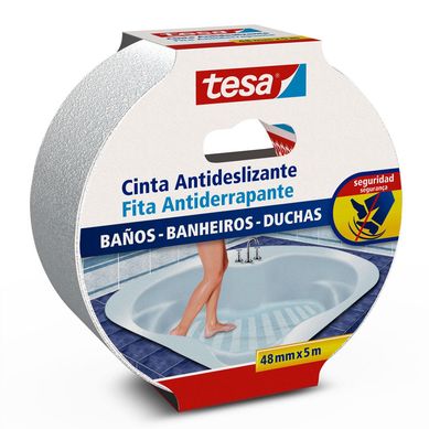 Cinta antideslizante para ba�os y tinas 48 mm x 5 m transparente