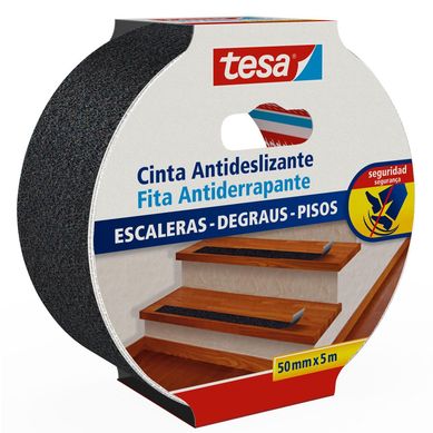 Cinta antideslizante uso general negra 50 mm x 5 m