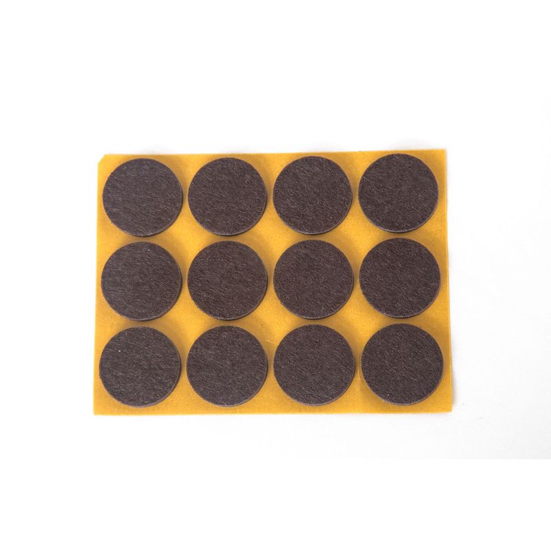 Tesa - Fieltro protector 22 mm x 12 unid café