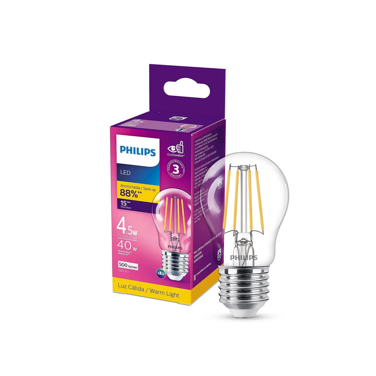 Philips - Foco Led Filamento A15 E27
