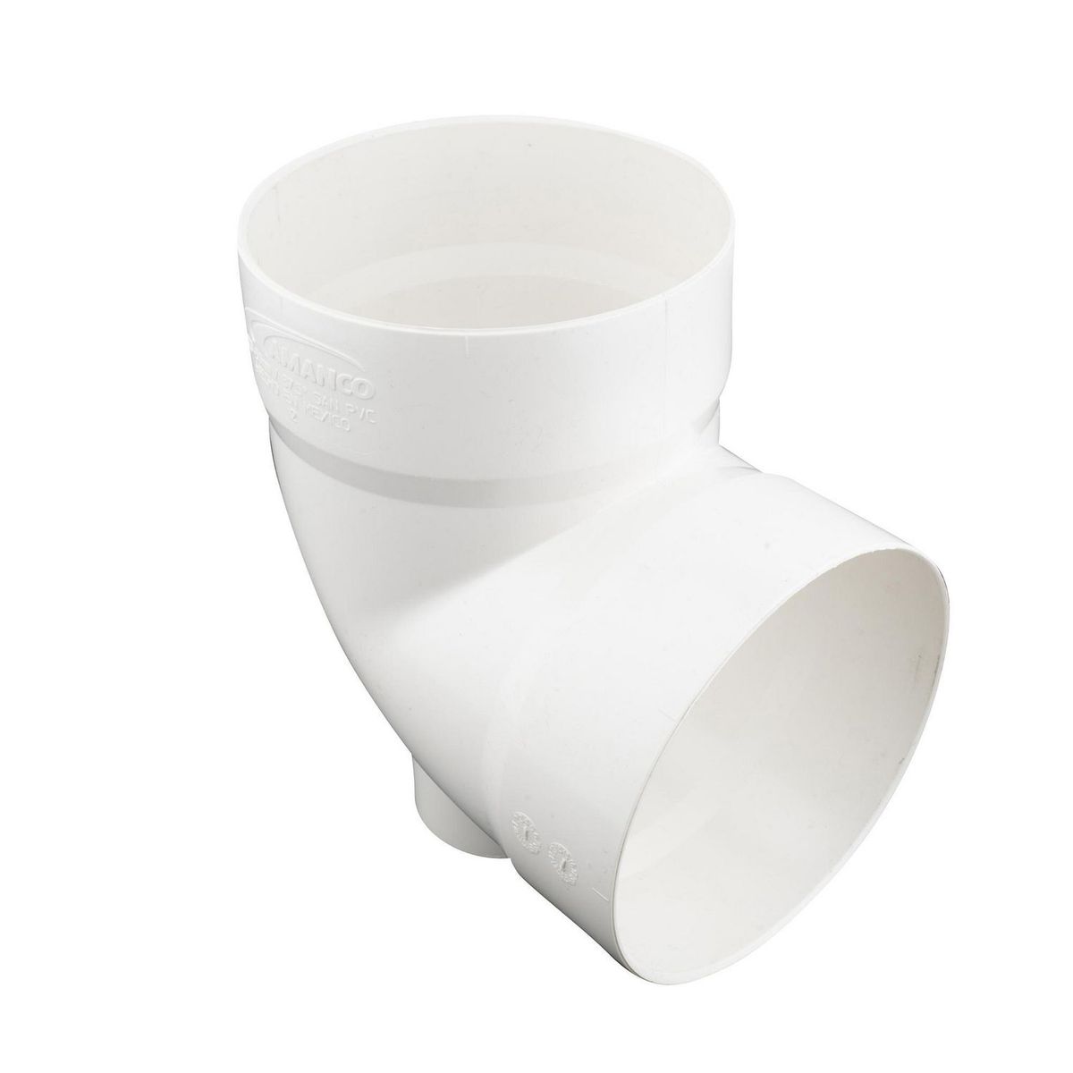 Codo 90° sanitario 110mm c/salida trasera 50, uso de drenaje domestico, marca Amanco - Foto 2