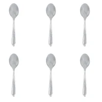 Set 6 cucharas café acero inoxidable