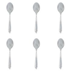Set 6 cucharas café acero inoxidable