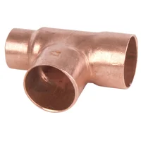 Tee reducida 3/4x1/2x3/4 Cobre