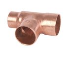 Tee reducida 1/2x1/2x3/4 cobre