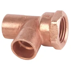 Tee rosca lateral 3/4 cobre